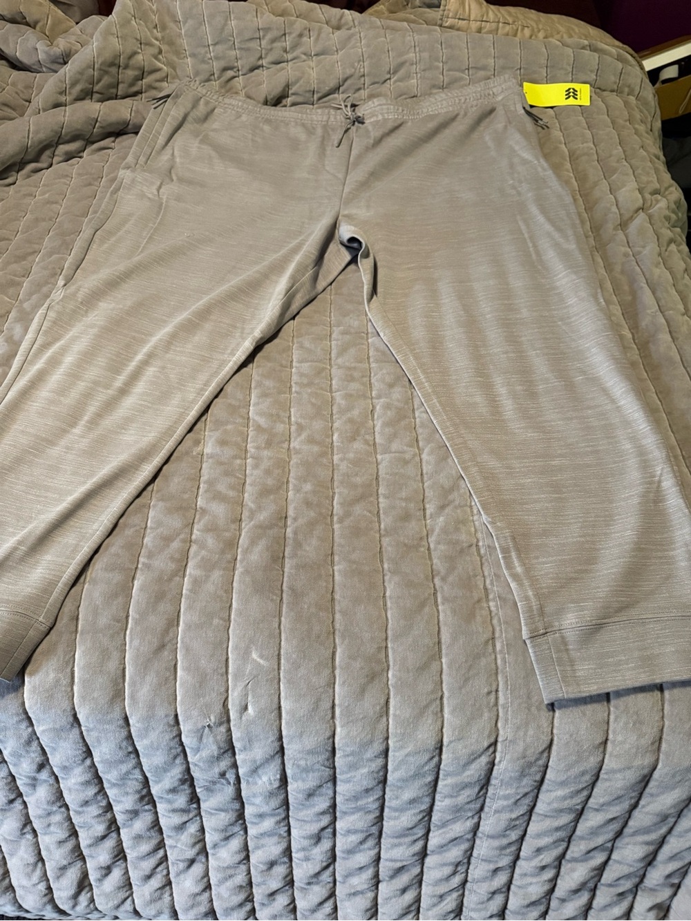 Men's All In Motion Casual Drawstring Pants — Light Gray